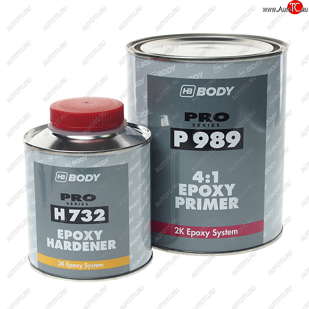 3 299 р. Грунт эпоксидный 989 1кг с отвердителем 732 EPOXY 0.25л BODY BODY 9890700001  с доставкой в г. Вологда