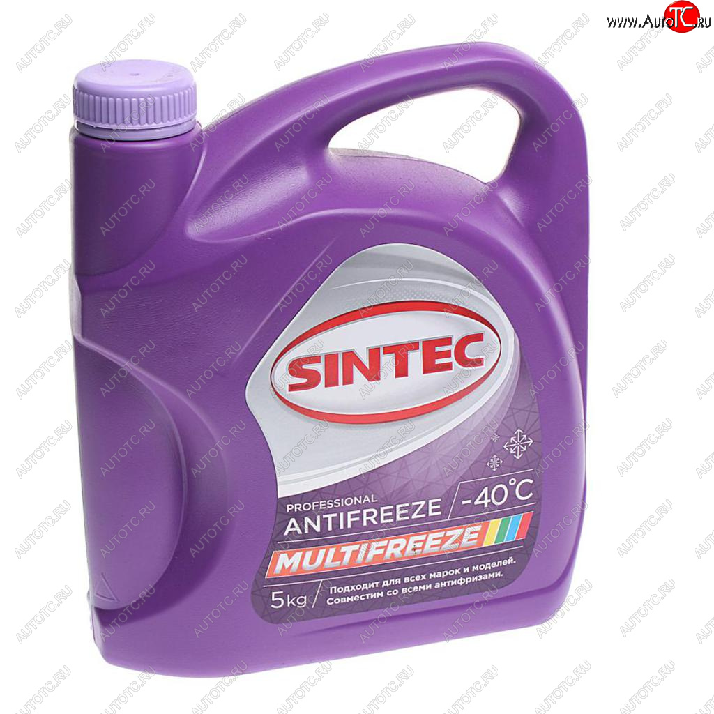 1 269 р. Антифриз фиолетовый -40C 5кг универсальный Multifreeze SINTEC SINTEC 990562  с доставкой в г. Вологда