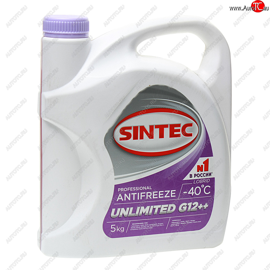 1 569 р. Антифриз фиолетовый -40C 5кг G12++ Unlimited SINTEC SINTEC 990566  с доставкой в г. Вологда