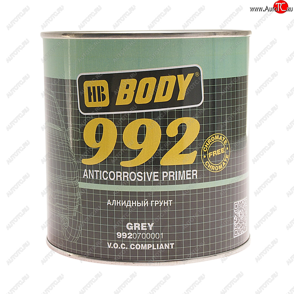 989 р. Грунт серый 1кг 992 BODY BODY 9920700001  с доставкой в г. Вологда