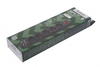 929 р. Фильтр сетевой 5м 10А 2200Вт 5 гнезд + 2 USB с заземлением черный DEFENDER DEFENDER 99755  с доставкой в г. Вологда. Увеличить фотографию 4