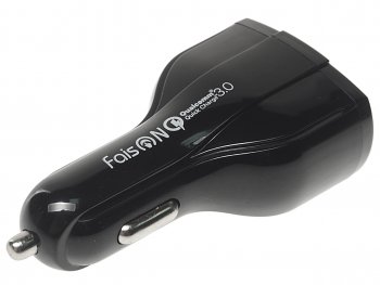 459 р. Устройство зарядное в прикуриватель 2USB 12V FAISON FAISON a12 ship black FAISON a12 ship black  с доставкой в г. Вологда. Увеличить фотографию 2