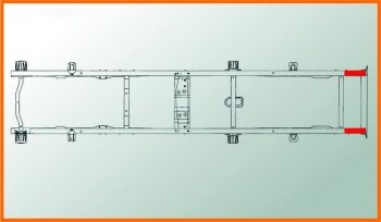 2 459 р. Удлинитель ГАЗ-3302 рамы задний сверленый (для поперечены №6) L=800мм АЗГ АЗГ а-280-3302.01  с доставкой в г. Вологда. Увеличить фотографию 6