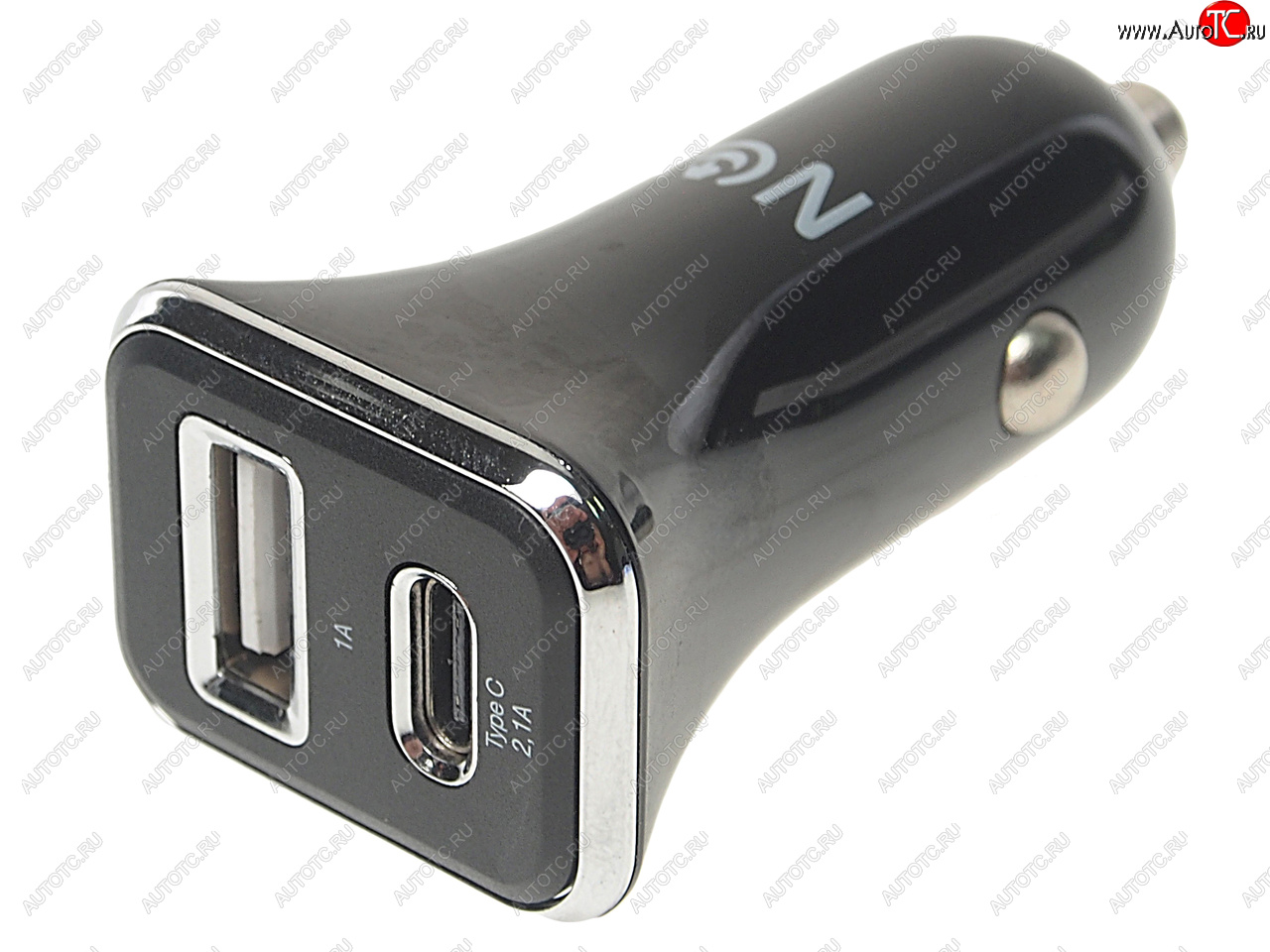 449 р. Устройство зарядное в прикуриватель 1USB + 1 Type C 12V FAISON FAISON a-42 pair black  с доставкой в г. Вологда