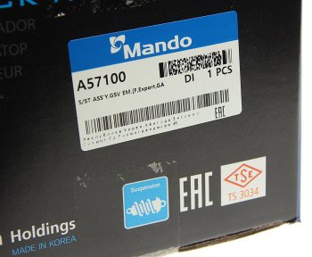 4 199 р. Амортизатор CHEVROLET Cobalt (13-) передний левый газовый MANDO MANDO a57100 MANDO a57100  с доставкой в г. Вологда. Увеличить фотографию 6