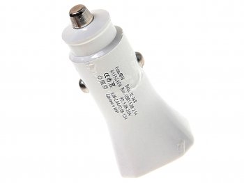 449 р. Устройство зарядное в прикуриватель 1USB + 1 Type C 12V FAISON FAISON a5 white  с доставкой в г. Вологда. Увеличить фотографию 2