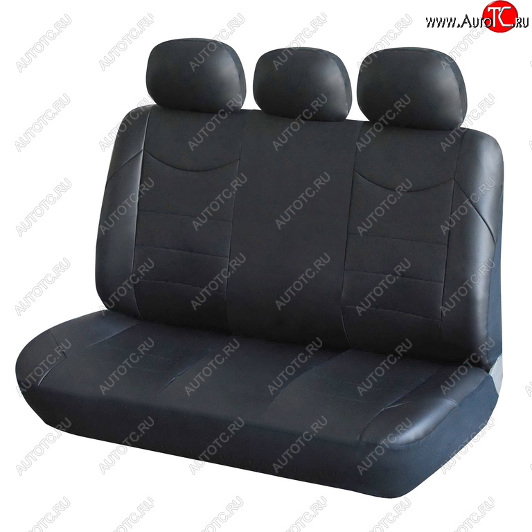 3 899 р. Универсальные чехлы сидений (майка, 11 предм., экокожа) Consul AIRLINE   (черный)  с доставкой в г. Вологда