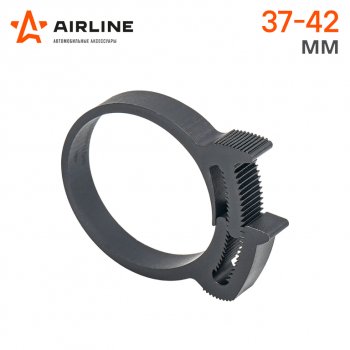 31 р. Хомут 37-429 мм, силовой зубчатый замок, пластик (ПА66) черный AIRLINE AIRLINE adhc004  с доставкой в г. Вологда. Увеличить фотографию 2