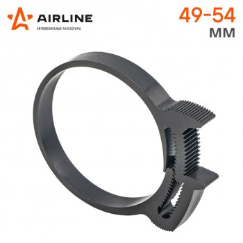 39 р. Хомут 49-549 мм, силовой зубчатый замок, пластик (ПА66) черный AIRLINE AIRLINE adhc010  с доставкой в г. Вологда. Увеличить фотографию 2