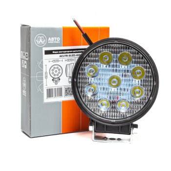 569 р. Фара рабочего света круглая 115х142x42мм 27W 9LED (направленный свет) AVTOELECTRICA AVTOELECTRICA ae27r-9led-42hc ае  с доставкой в г. Вологда. Увеличить фотографию 5