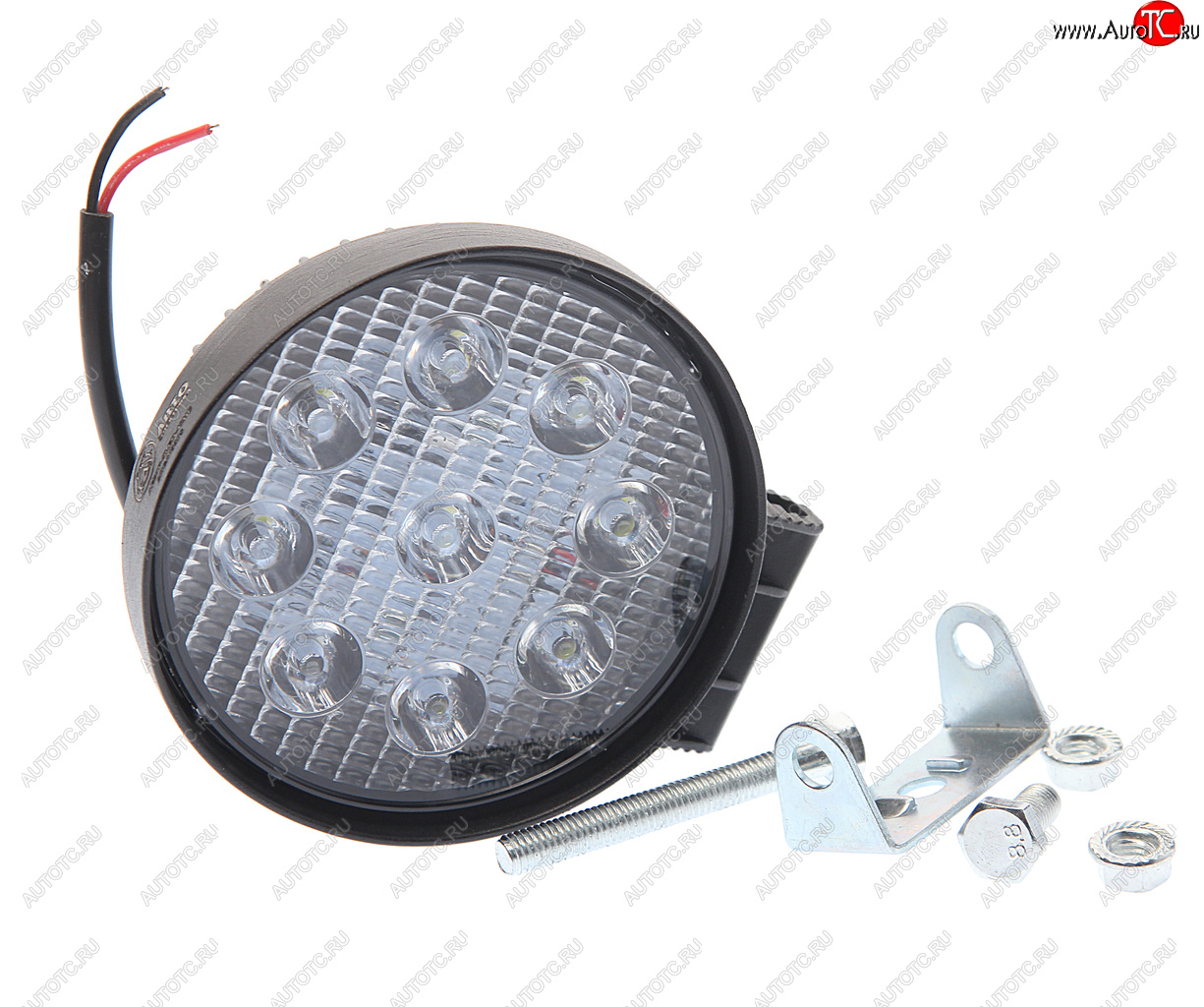 569 р. Фара рабочего света круглая 115х142x42мм 27W 9LED (направленный свет) AVTOELECTRICA AVTOELECTRICA ae27r-9led-42hc ае  с доставкой в г. Вологда