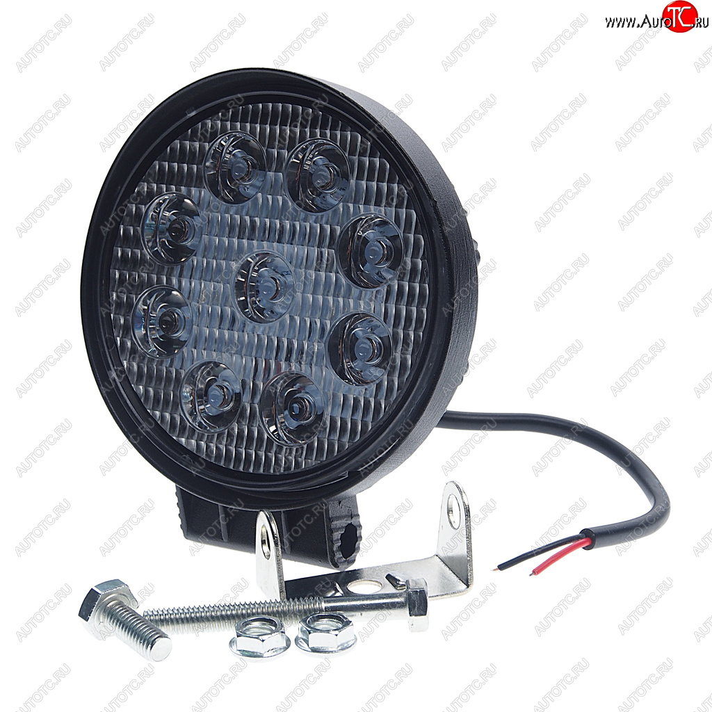 569 р. Фара рабочего света круглая 115х142x42мм 27W 9LED (рассеянный свет) AVTOELECTRICA AVTOELECTRICA ae27r-9led-42pc ае  с доставкой в г. Вологда