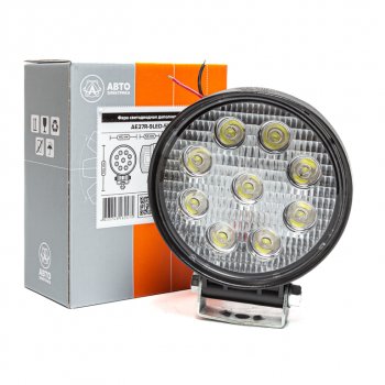 869 р. Фара рабочего света круглая 115х142x55мм 27W 9LED (рассеянный свет) AVTOELECTRICA AVTOELECTRICA ae27r-9led-55pc ае  с доставкой в г. Вологда. Увеличить фотографию 4