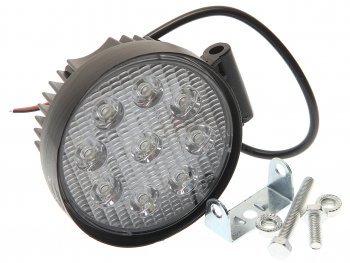 Фара рабочего света круглая 115х142x55мм 27W 9LED (рассеянный свет) AVTOELECTRICA AVTOELECTRICA ae27r-9led-55pc ае