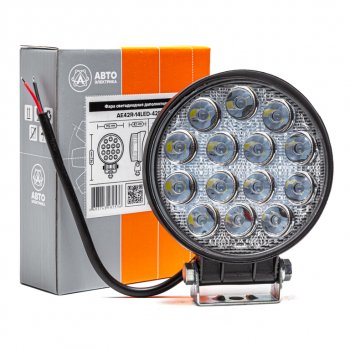 689 р. Фара рабочего света 115х142х42мм 42W (рассеянный свет) круглая AVTOELECTRICA AVTOELECTRICA ae42r-14led-42pc ае  с доставкой в г. Вологда. Увеличить фотографию 5