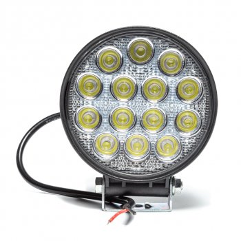 1 179 р. Фара рабочего света 115х142х55мм 42W (рассеянный свет) круглая AVTOELECTRICA AVTOELECTRICA ae42r-14led-55pc ае  с доставкой в г. Вологда. Увеличить фотографию 6