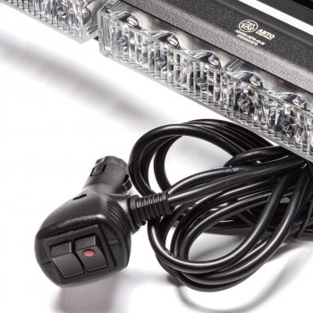 5 199 р. Балка светодиодная 1224V 42Вт магнит стробоскоп 4 стор.(3+3+2 блока Epistar) AVTOELECTRICA AVTOELECTRICA ae42w-3eps-4s-m  с доставкой в г. Вологда. Увеличить фотографию 4