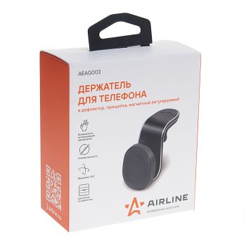 529 р. Держатель телефона на дефлектор магнитный AIRLINE AIRLINE aeag003  с доставкой в г. Вологда. Увеличить фотографию 3