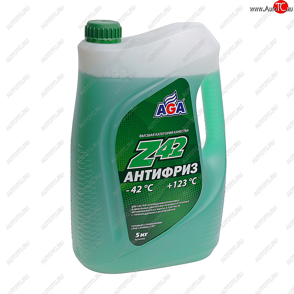 1 439 р. Антифриз зеленый -42C 5л Antifreeze Z42 AGA AGA aga049z  с доставкой в г. Вологда