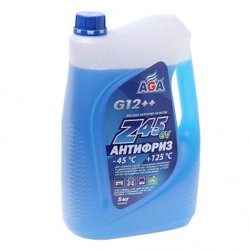 Антифриз синий -45C 5кг Antifreeze G12++ AGA AGA aga306z