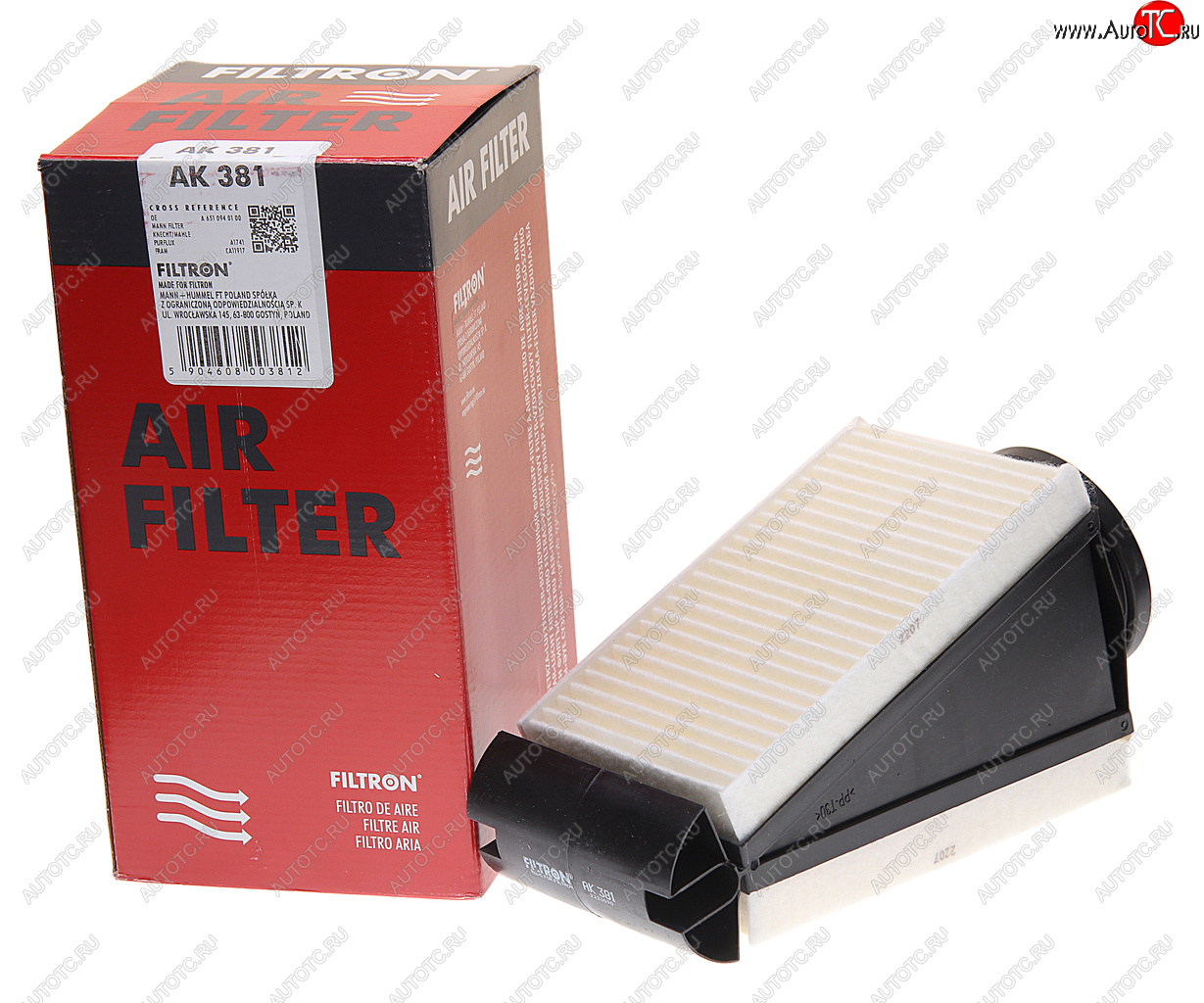3 899 р. Фильтр воздушный MERCEDES C (W205) FILTRON FILTRON ak381  с доставкой в г. Вологда