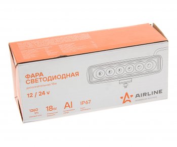 729 р. Фара рабочего света 157х42x40мм 18Вт 6LED 4D линза прямоугольная AIRLINE AIRLINE aled006  с доставкой в г. Вологда. Увеличить фотографию 3