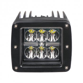1 099 р. Фара рабочего света 82х75х75мм 18Вт 6LED (направленный свет) квадратная AIRLINE AIRLINE aled009  с доставкой в г. Вологда. Увеличить фотографию 5