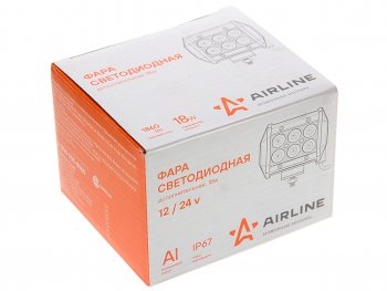 939 р. Фара рабочего света 98х78х65мм 18W 6LED 5D линза AIRLINE AIRLINE aled043  с доставкой в г. Вологда. Увеличить фотографию 3