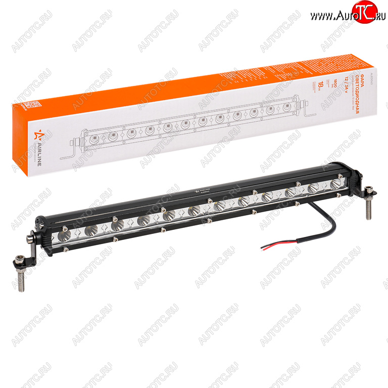 1 329 р. Фара рабочего света 343х30х47мм 18W 12LED AIRLINE AIRLINE aled063  с доставкой в г. Вологда