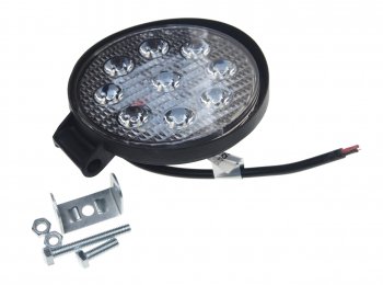 Фара рабочего света круглая 115x115x25мм 27Вт (9 светодиодов) IP67 Allroad LUMEN LUMEN alr27wrf