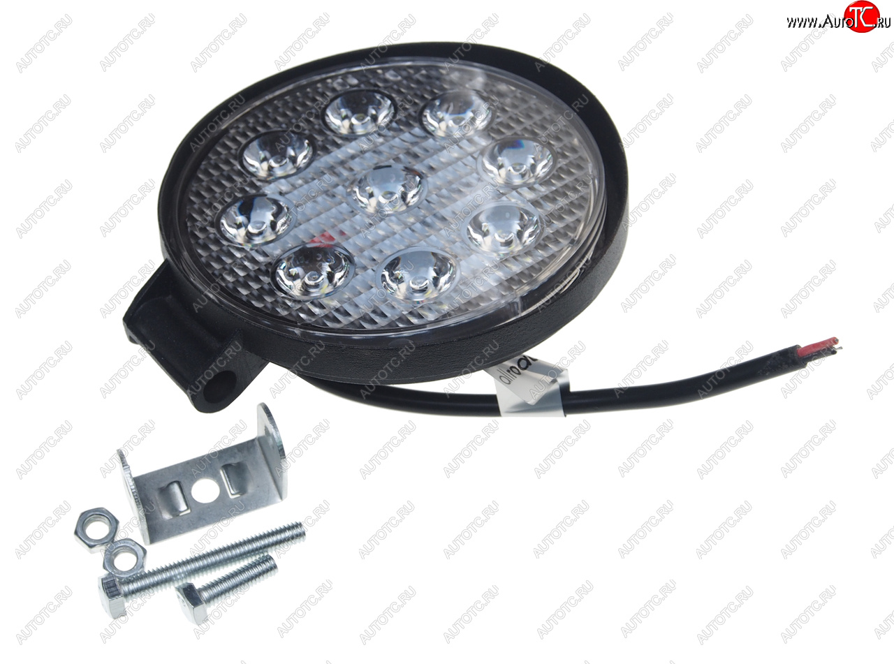 519 р. Фара рабочего света круглая 115x115x25мм 27Вт (9 светодиодов) IP67 Allroad LUMEN LUMEN alr27wrf  с доставкой в г. Вологда