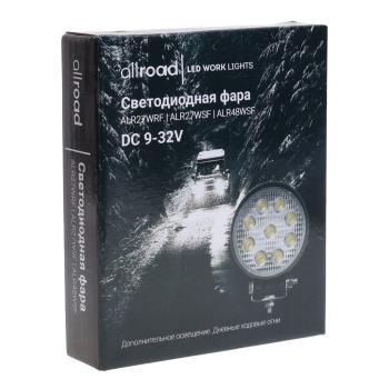 519 р. Фара рабочего света 120x105x21мм 27Вт (9 светодиодов) IP67 Allroad LUMEN LUMEN alr27wsf  с доставкой в г. Вологда. Увеличить фотографию 4