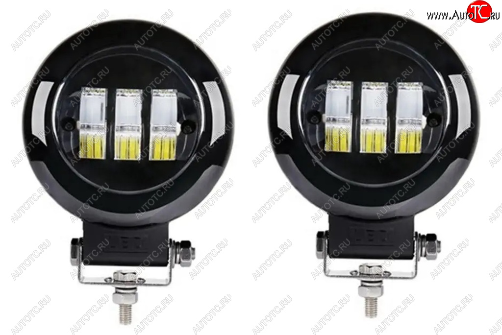 2 799 р. Фара рабочего света 74x65x55мм 30Вт (к-т 2шт.) IP67 Allroad LUMEN LUMEN alr-af30we  с доставкой в г. Вологда
