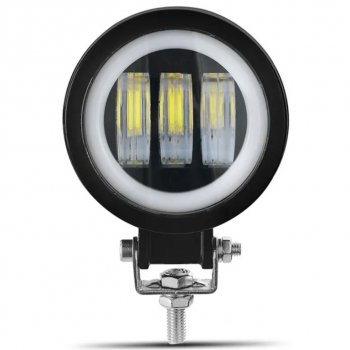 2 799 р. Фара рабочего света 74x65x55мм 30Вт с ДХО (к-т 2шт.) IP67 Allroad LUMEN LUMEN alr-af30wr  с доставкой в г. Вологда. Увеличить фотографию 2