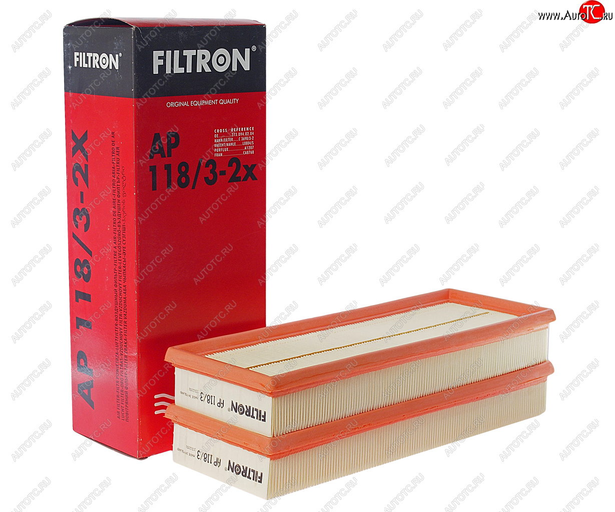 1 359 р. Фильтр воздушный MERCEDES C,E,S,ML,GL (M112M113M272M273) комплект (2шт.) FILTRON FILTRON ap1183-2x  с доставкой в г. Вологда