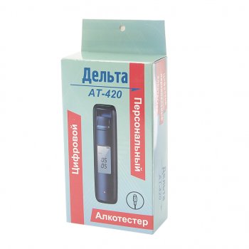1 189 р. Алкотестер цифровой до 1.99 промилле LCD дисплей, звуковой сигнализатор ДЕЛЬТА ДЕЛЬТА ат-420  с доставкой в г. Вологда. Увеличить фотографию 2