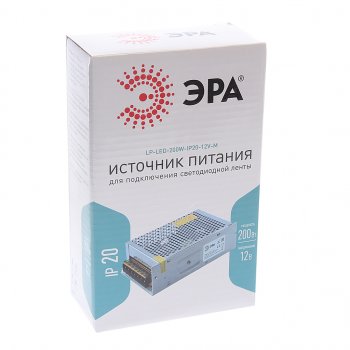 1 239 р. Блок питания светодиодной ленты 12V 200W IP20 ЭРА ЭРА б0044743  с доставкой в г. Вологда. Увеличить фотографию 3