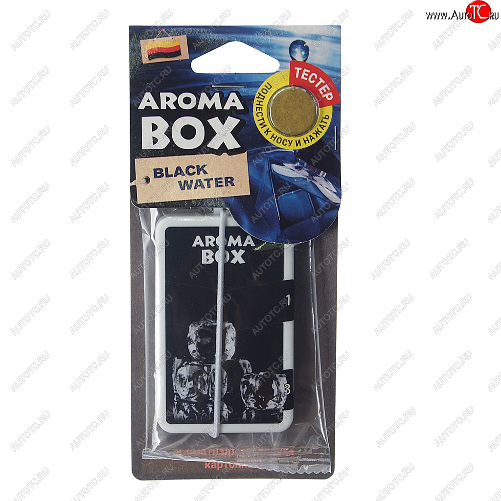150 р. Ароматизатор подвесной картон высококапиллярный (лед черный) Aroma Box FOUETTE FOUETTE b-17  с доставкой в г. Вологда