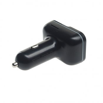 1 499 р. Устройство зарядное в прикуриватель с трансмиттером (bluetooth,hands free) черное XO XO bcc09 black  с доставкой в г. Вологда. Увеличить фотографию 2