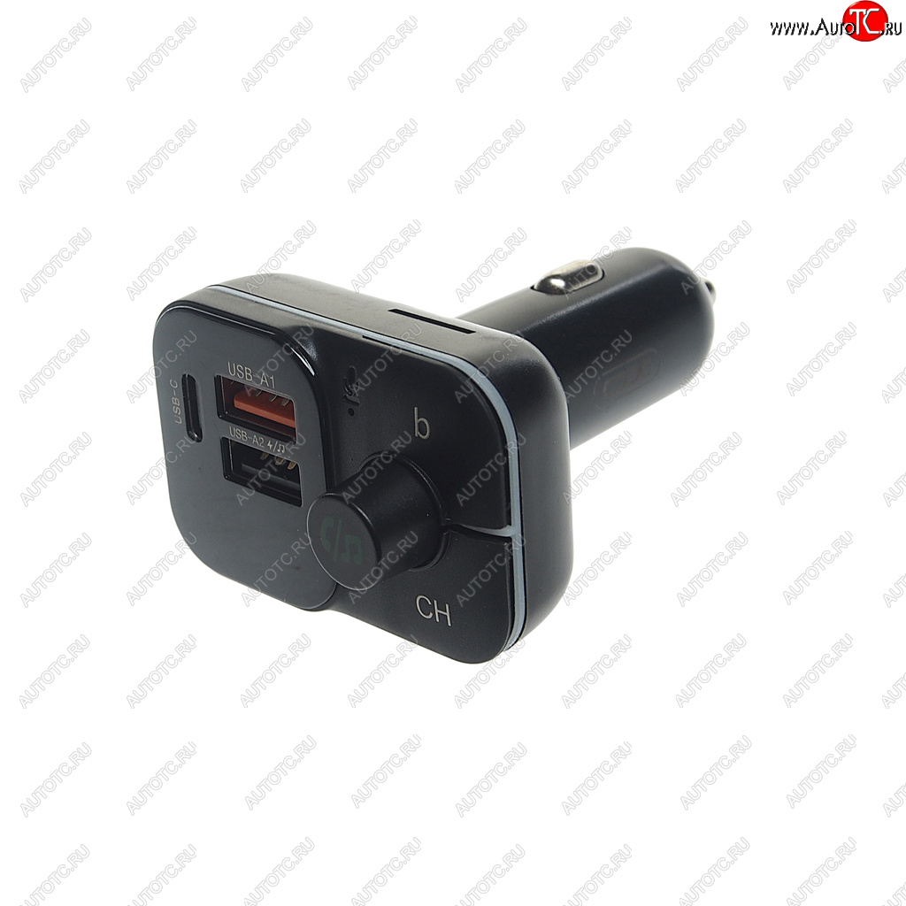 1 499 р. Устройство зарядное в прикуриватель с трансмиттером (bluetooth,hands free) черное XO XO bcc09 black  с доставкой в г. Вологда