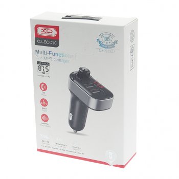 979 р. Устройство зарядное в прикуриватель с трансмиттером (bluetooth,hands free) черное XO XO bcc10 black  с доставкой в г. Вологда. Увеличить фотографию 3