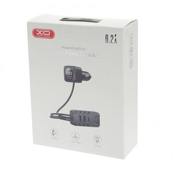 1 189 р. Устройство зарядное в прикуриватель с трансмиттером (bluetooth,hands free) черное XO XO bcc13 black  с доставкой в г. Вологда. Увеличить фотографию 3