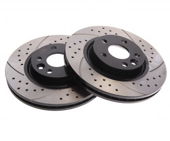 Диск тормозной FORD Galaxy (06-),S-Max (06-) передний перфорированный комплект TAYGA TAYGA bdf001