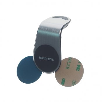 Держатель телефона на дефлектор магнитный серебристый BOROFONE BOROFONE bh10 silver