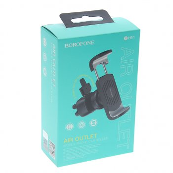 299 р. Держатель телефона на дефлектор BOROFONE BOROFONE bh61 black gray  с доставкой в г. Вологда. Увеличить фотографию 3