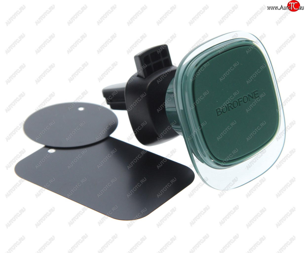 479 р. Держатель телефона на дефлектор магнитный BOROFONE BOROFONE bh82 green glaze  с доставкой в г. Вологда