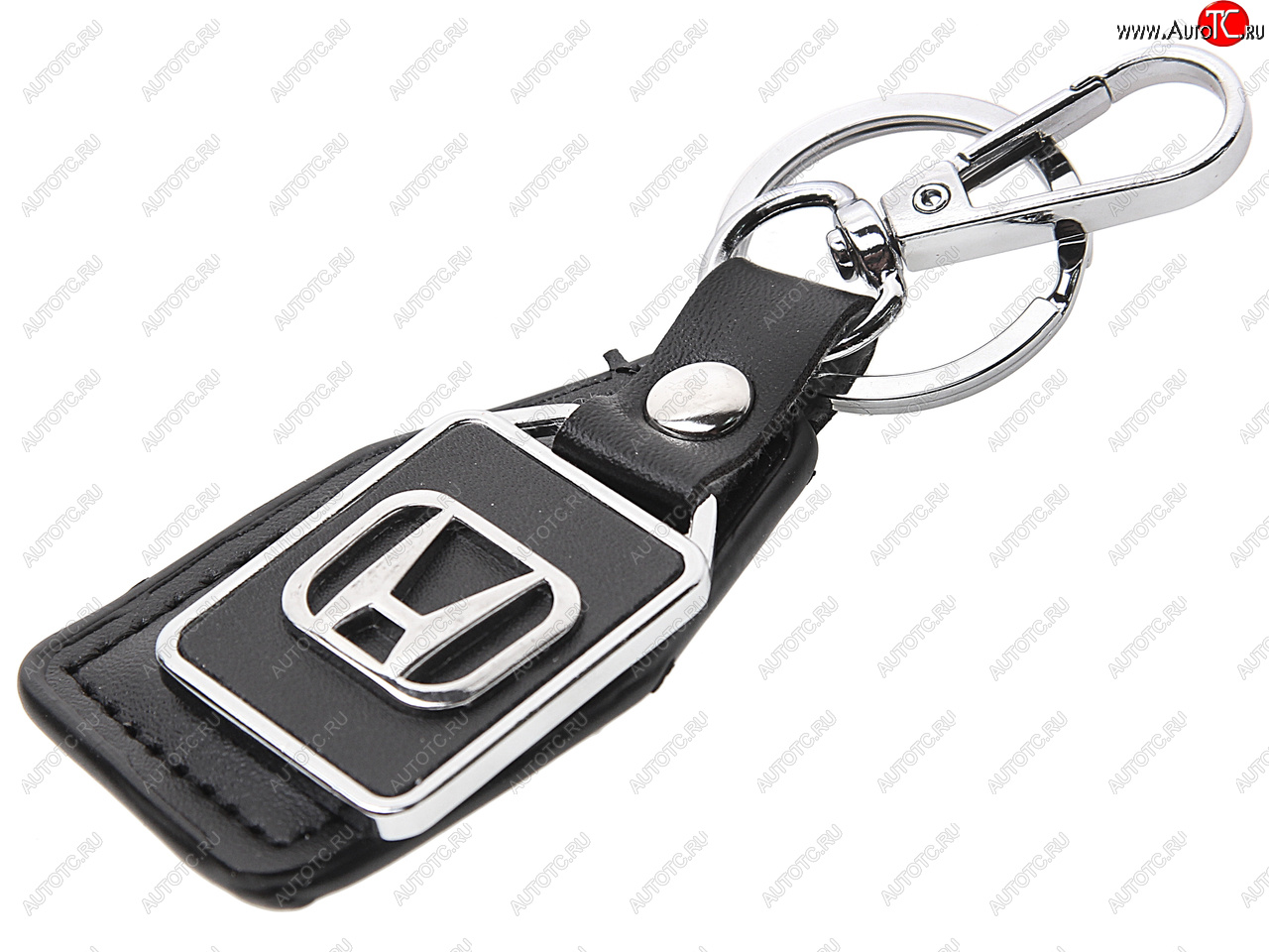 189 р. Брелок HONDA металл, кожа MASHINOKOM MASHINOKOM bkn 008  с доставкой в г. Вологда
