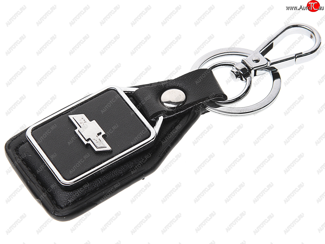 189 р. Брелок CHEVROLET черный, металл, кожа MASHINOKOM MASHINOKOM bkn 011  с доставкой в г. Вологда