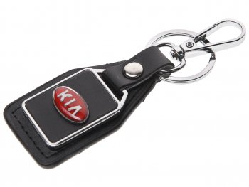Брелок  KIA черный, металл, кожа MASHINOKOM MASHINOKOM bkn 019