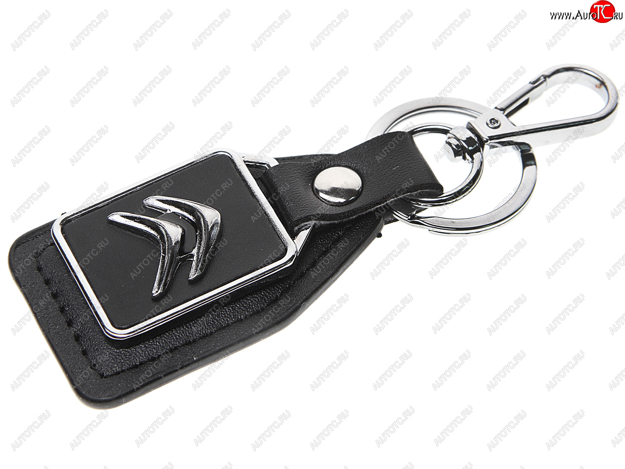 189 р. Брелок CITROEN черный, металл, кожа MASHINOKOM MASHINOKOM bkn 021  с доставкой в г. Вологда
